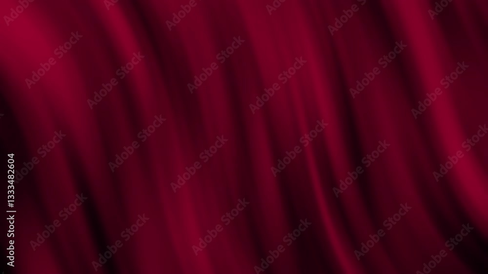 Poster a rich, flowing red fabric with smooth waves, creating an elegant and luxurious texture.