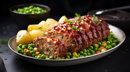 Meatloaf with Vegetables and Potatoes