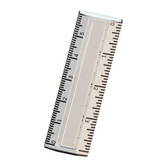 Transparent Plastic Ruler &ndash; 3D Render