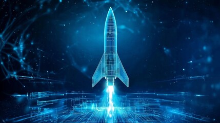 A visually striking depiction of space exploration.