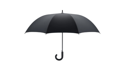 Black umbrella on a dark background, timeless symbol of protection and style classic
