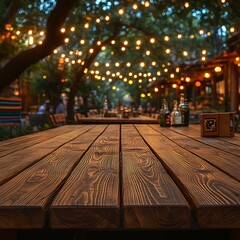 Festive Outdoor Dining Table with Beer Bottles for Cinco de Mayo Celebration