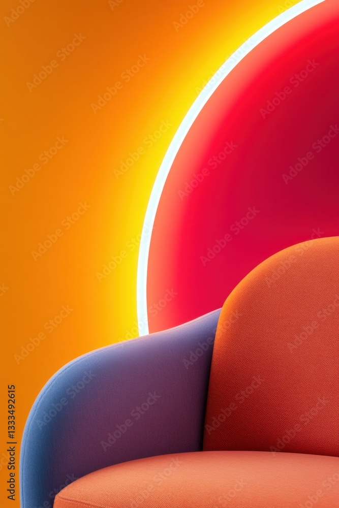 Poster Fluid Gradient Design Immersive Color Theory Exploration in Modern Minimalist Abstract Composition - Innovative Visual Branding for Digital Creative Industries