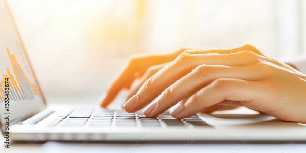 Poster Digital Workflow Optimization Minimalist Productivity Interface with Soft Warm Lighting - Next-Gen Professional Efficiency for Remote Work Environments