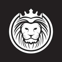 Obraz premium Lion head vector logo design