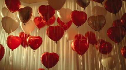 Fototapeta premium Heart Balloons Decoration