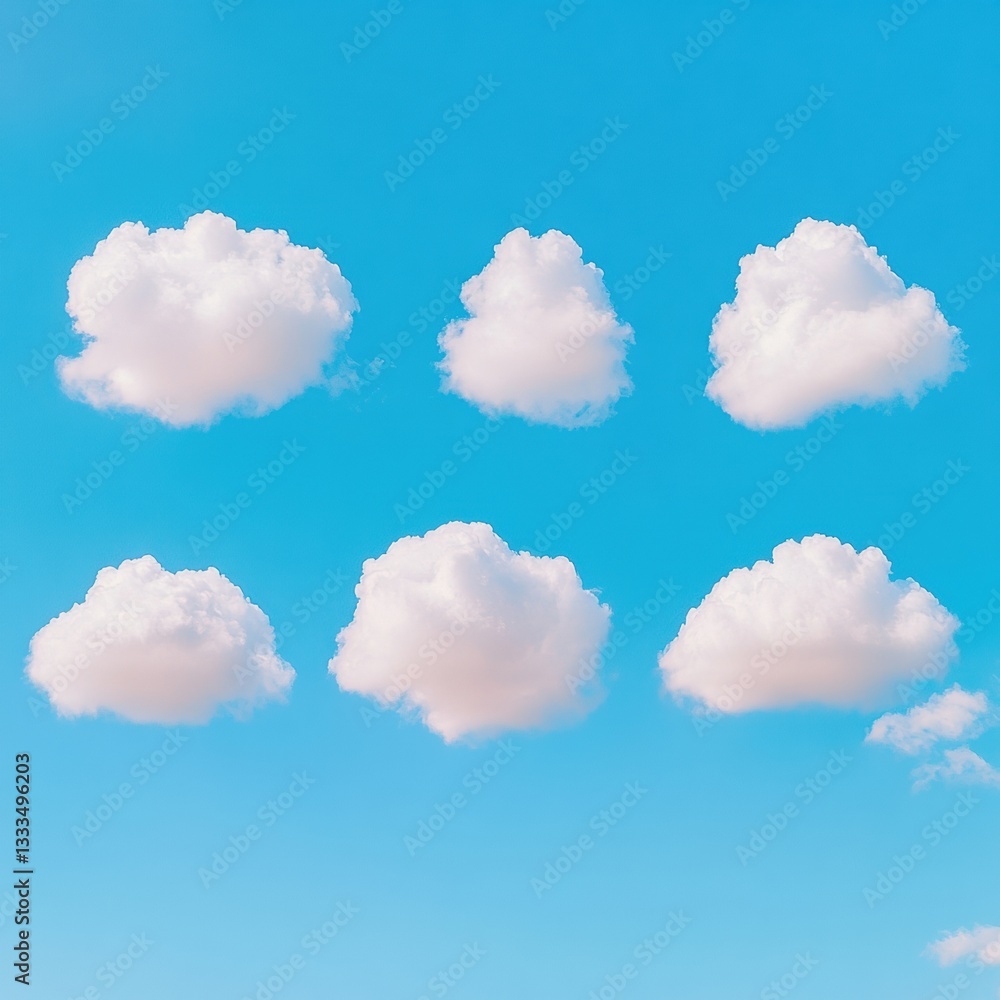 Leinwandbilder minimalist cloud computing ai-driven climate visualization showcasing digital transformation in mete