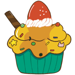 happy birthday cupcake