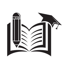 Education vector logo design