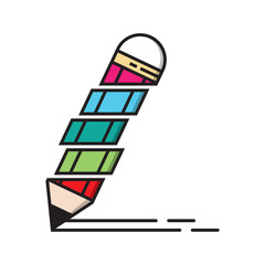 Stylish Pencil Colorful