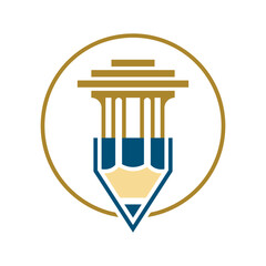 Pencil and Pillar Logo