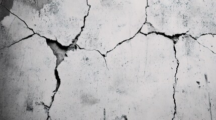 Obraz premium Urban Grunge Wall with Cracked Rough Textures in Concrete Setting