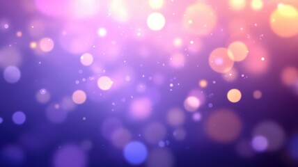 Abstract Pink Purple Orange Bokeh Lights Background