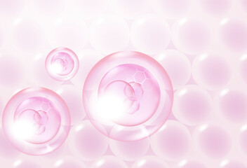 Facial lifting treatment with serum and cream concept. 3d illustration 