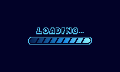 Loading neon background. Installing process on dark background. loading screen vector.