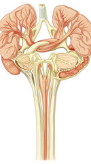 Anatomical Illustration and Symptom Overview: Uterine Fibroids Condition