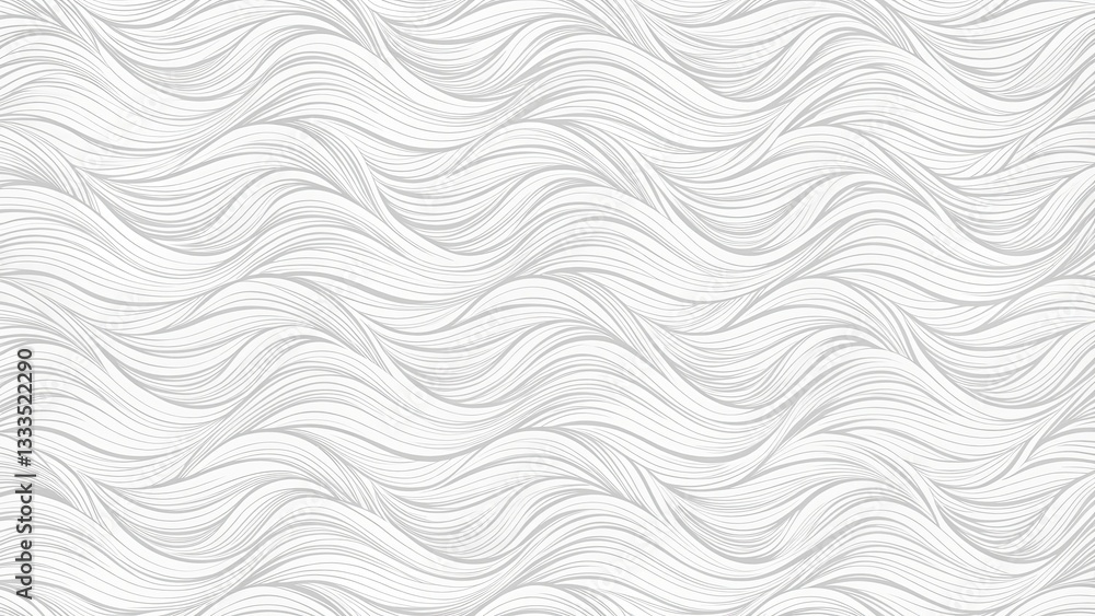 Aufkleber a white and gray wave pattern with a lot of dots
