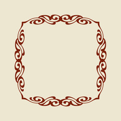 1106.eps  vector frame with red ribbon