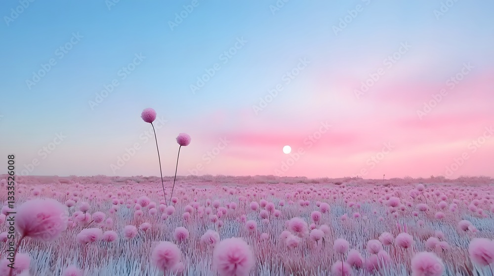 Poster infinite and evolving surreal landscape through captivating immersive virtual reality experience vis