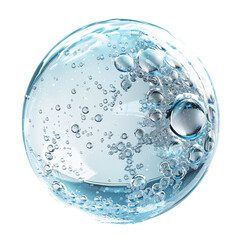 Transparent Bubble Representing an Ozone Molecule Isolated on White