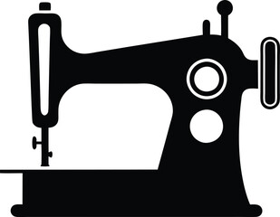 Sewing Machine Silhouette Vector Design, Sewing Machine Icon