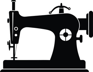 Sewing Machine Silhouette Vector Design, Sewing Machine Icon