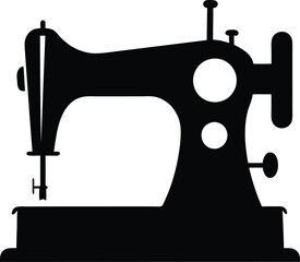 Sewing Machine Silhouette Vector Design, Sewing Machine Icon