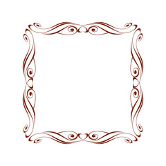 1091.eps  decorative frame with floral ornament