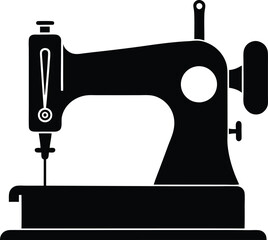Sewing Machine Silhouette Vector Design, Sewing Machine Icon