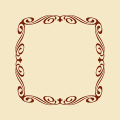 1079.eps  vintage frame with red ribbon