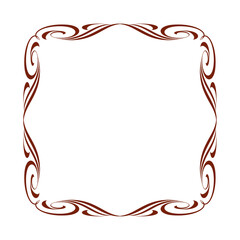 1078.eps  frame with red ribbon