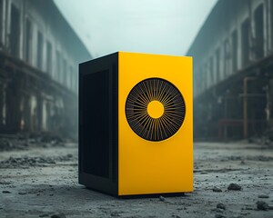 Yellow Tech in Urban Ruin.