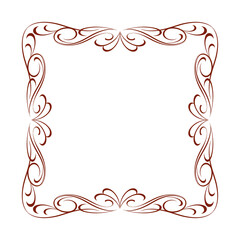 1039.eps  decorative frame with red ribbon