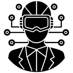 Modern Artificial Intelligence Symbols for Digital and Tech Projects

