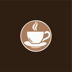 love coffee beans heart abstract logo