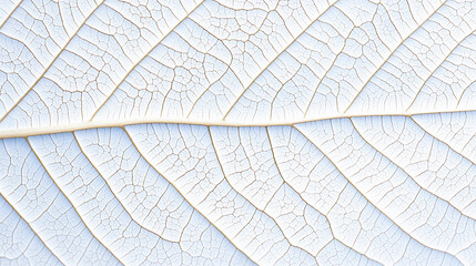 Obraz premium White leaf macro texture background, natural minimalist pattern.