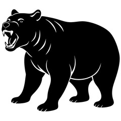 vector illustration of a bear