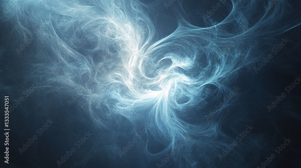 Poster softly glowing abstract background with swirling effects and light