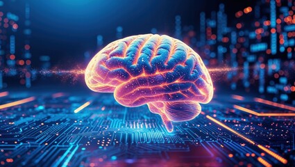 Obraz premium Brainwave Network