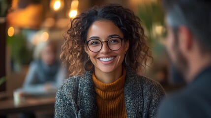 Employer and workers discussing mental health and well-being initiatives