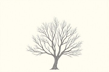Obraz premium blue and white drawing of trees on a white background