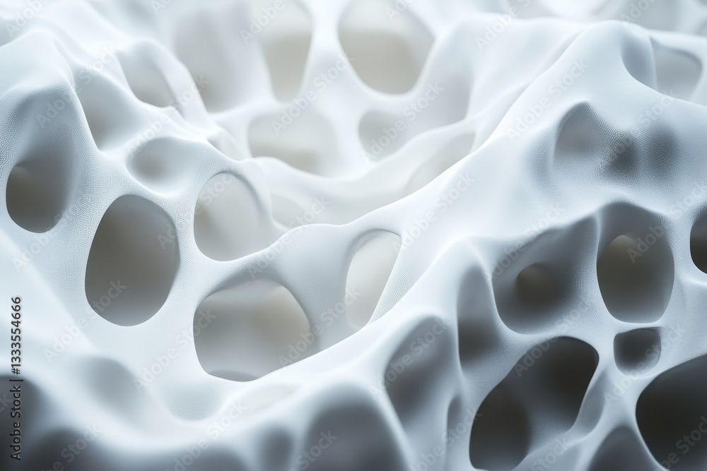Poster abstract cellular structure: this mesmerizing image presents an artistic view of an abstract, comple