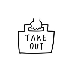 テイクアウト takeout お持ち帰り