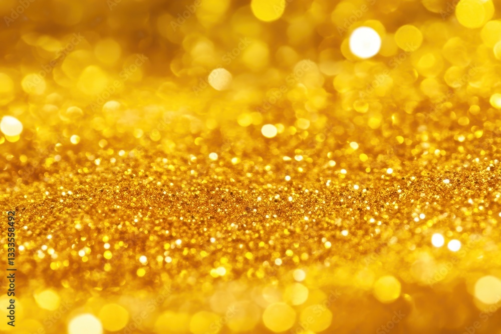 Canvas Prints sparkling gold: captivating bokeh of shimmering gold particles creating a dreamy, luxurious, abstrac