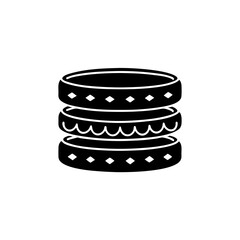 creative details Stackable Rings Icon vector illustration
