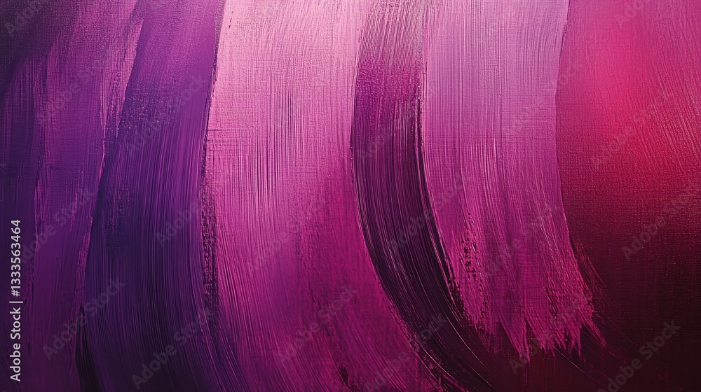 Poster chromatic harmony: an abstract artwork featuring dynamic brushstrokes in a symphony of purple and pi