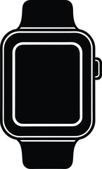 vector illustration of a digital watch