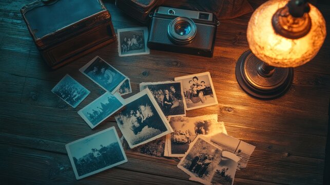 Vintage Camera and Old Photographs &ndash; A Nostalgic Glimpse into the Past
