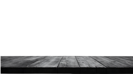 grey Wooden tabletop for display isolated on transparent background