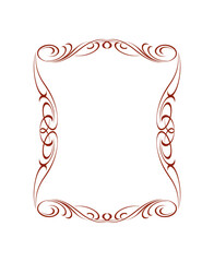 958.eps  decorative frame with floral ornament